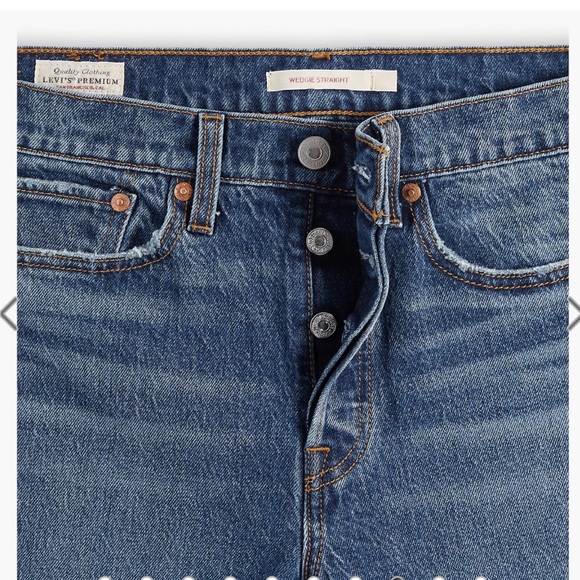 💥EUC💥 Levi’s Button Fly “Wedgie Fit” High Rise Jeans👖- Size 29” waist ✨✨✨ - Picture 4 of 12